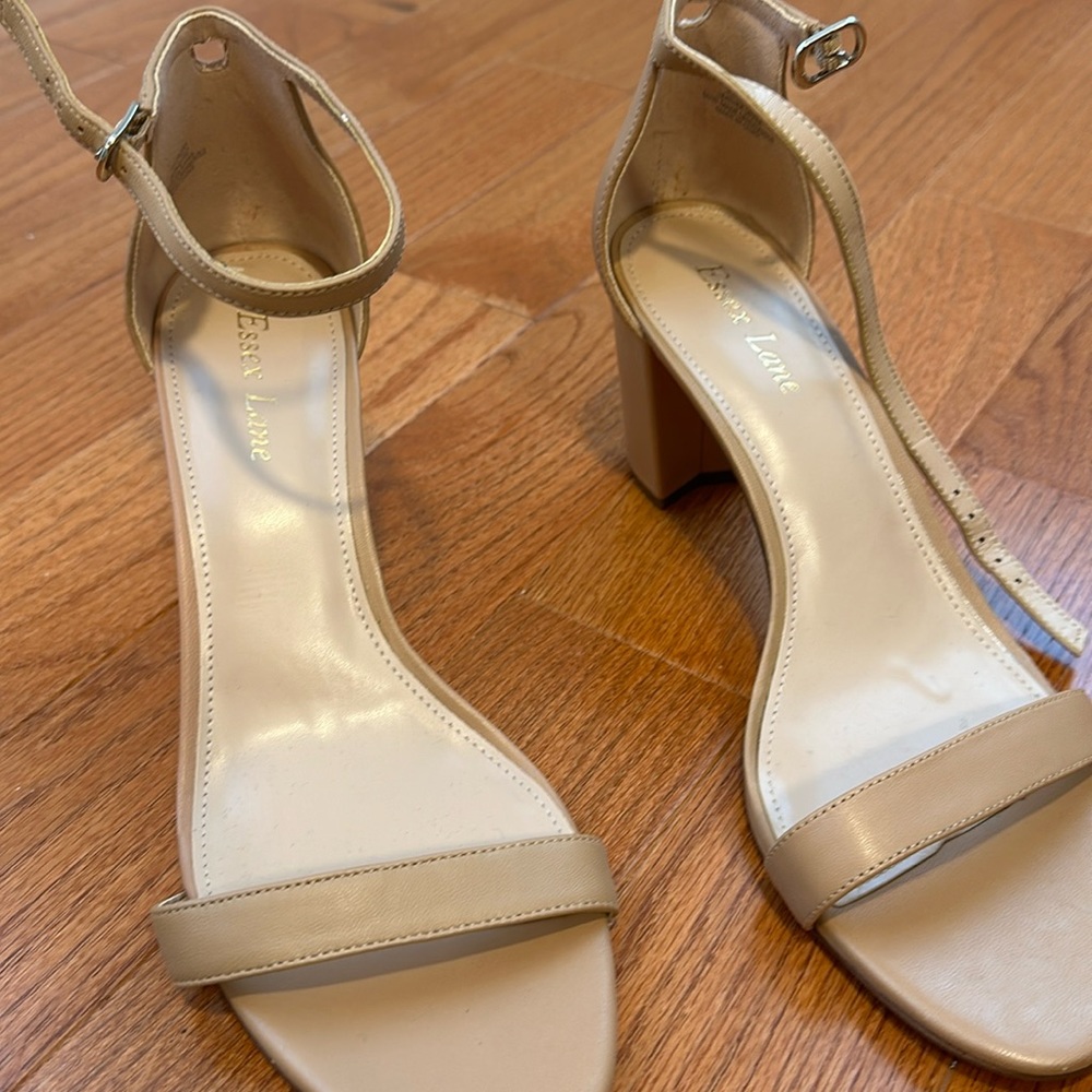 Nude heel sandals